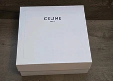 (1 Box) CELINE PARIS Empty White Box Gift Storage 12in x 12in x 5in