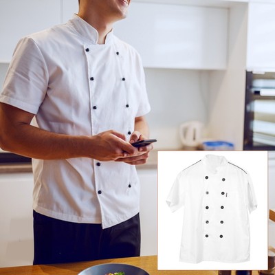  Restaurant Chef Cook Cook Hemd Short Sleeve Chef Jacket Chef Kleidung