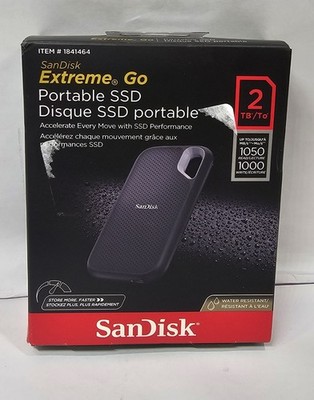 SanDisk NVMe Extreme Go Portable 2TB External SSD  USB 3.2 Gen 2 USB-C