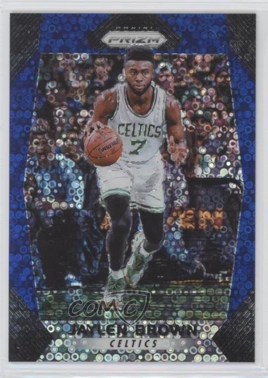 2017-18 Panini Prizm Fast Break Blue Prizm 160/175 Jaylen Brown #11 4l3