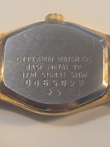 Vintage Citizen CQ Women Quartz Watch Gold Plated Tone One Jewel Stainless Steel - Picture 4 of 9