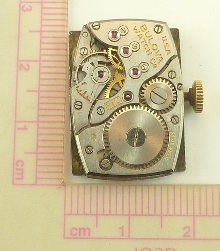 Bulova 7AK Wrist Watch Movement - Good Balance - Parts / Repair