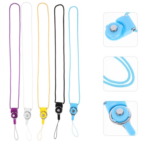 5 PCS Mobilfunkkoffer Hangeseil Abnehmbarer Lanyard Handy-Lanyard