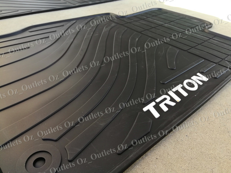 Waterproof Rubber Floor Mats Tailor Made Mitsubishi Triton 2006 2015 Dual Cab eBay