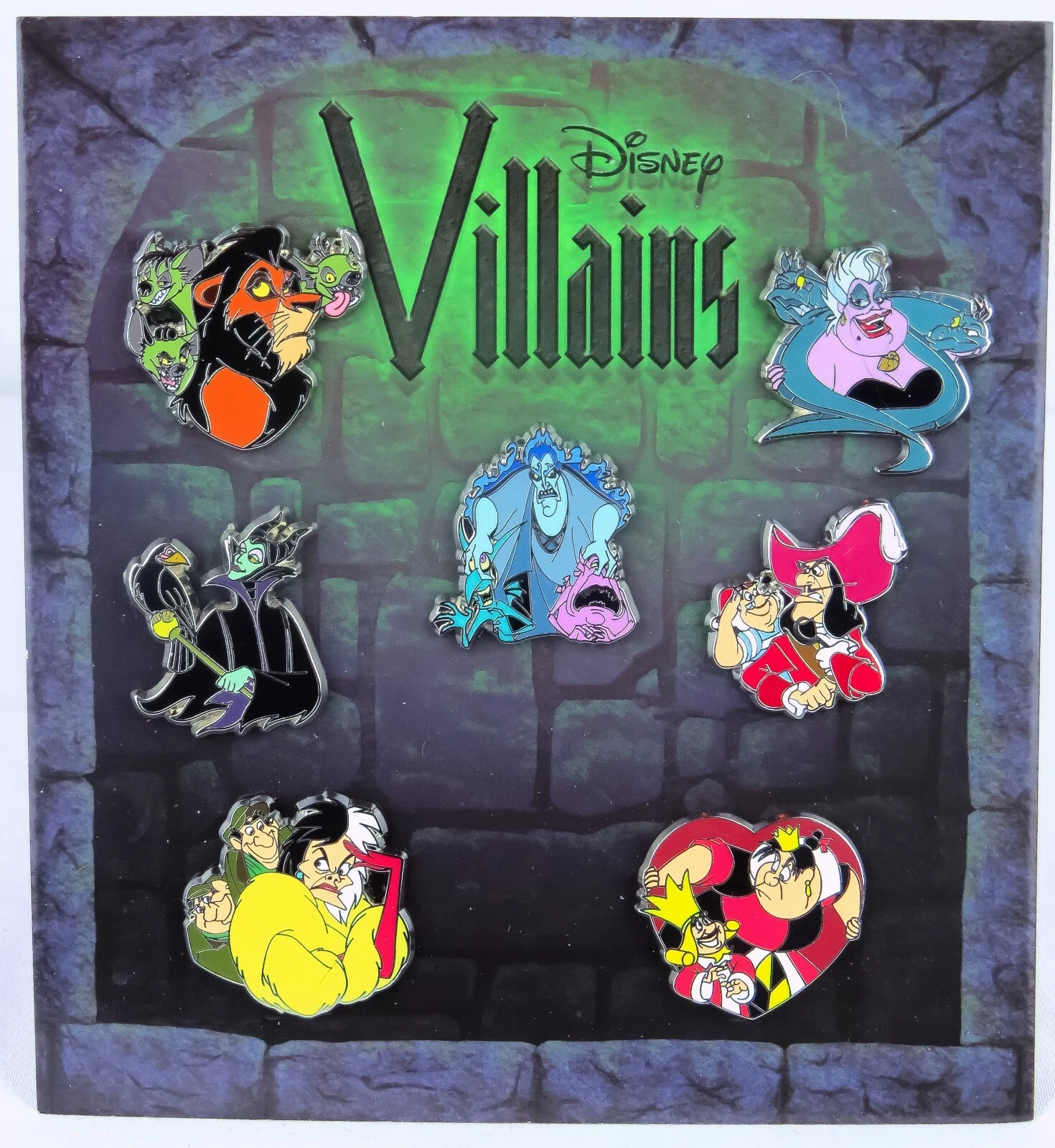 Disney Parks PP78566 2010 Villains 7-Pin Booster Set NICE