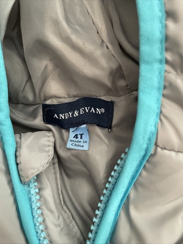 ANDY AND EVAN Boy's 3-in-1 Hooded Rain Jacket Coat Striped Size 4T - Picture 8 of 12