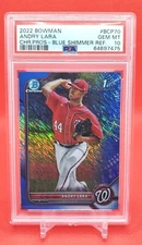 2022 Bowman Chrome Andry Lara 1st RC Blue Shimmer Ref #/150 PSA 10 POP 1 🆎️