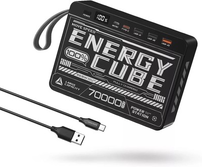 MOVE SPEED 70000mAh Power Bank High Capacity, 22.5W Max PD 3.0 Fast Charging
