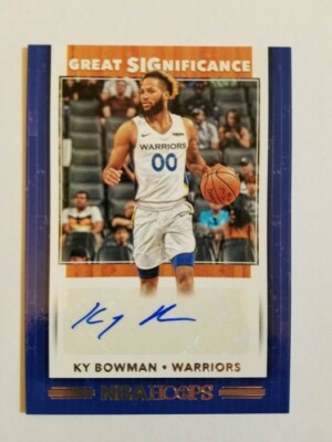 Ky Bowman 2019-20 NBA Hoops Great Significance RC AUTO Warriors GS-KBW