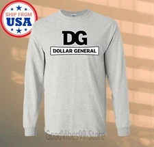 Dollar General Long Sleeve Grey Size S-2XL