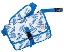 NWT New Kiducci Blue Portable Nappy Clutch Diaper Changing Mat Pad Bag