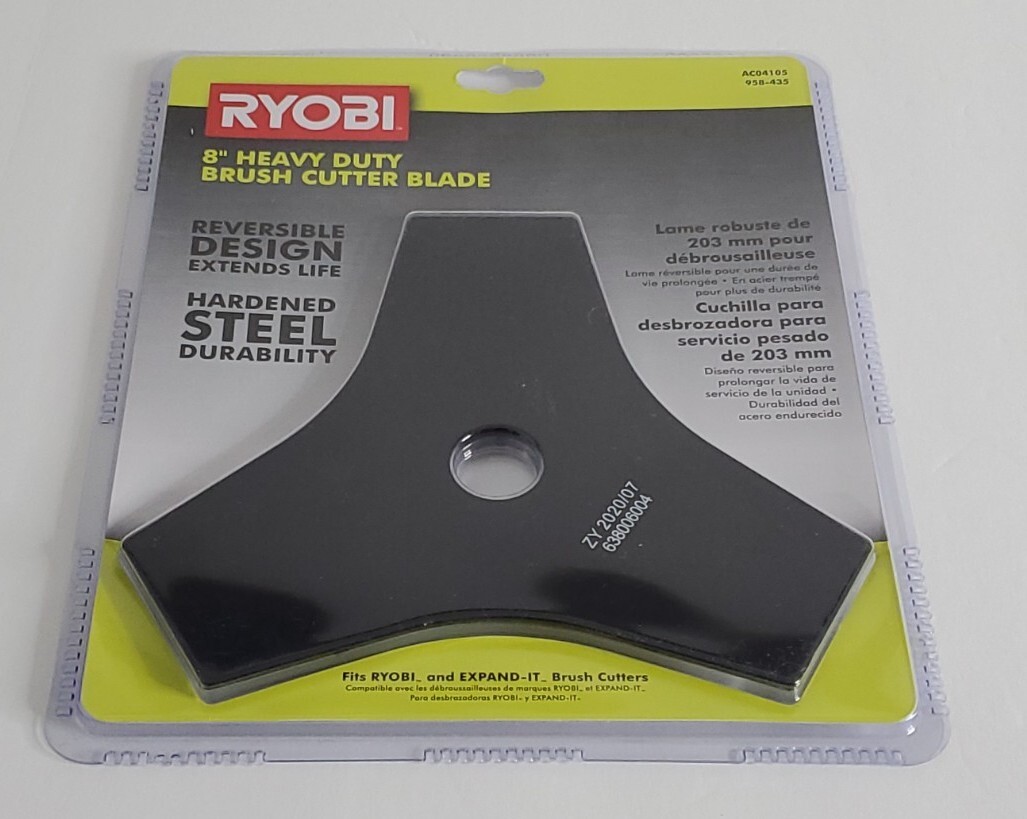 Ryobi Brush Cutter Blade 8" Heavy Duty Hardened Steel For ExpandIt
