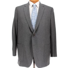 Ermenegildo Zegna Sport Coat Size 56L 46L US 14MILMIL14 in Gray Wool Blend