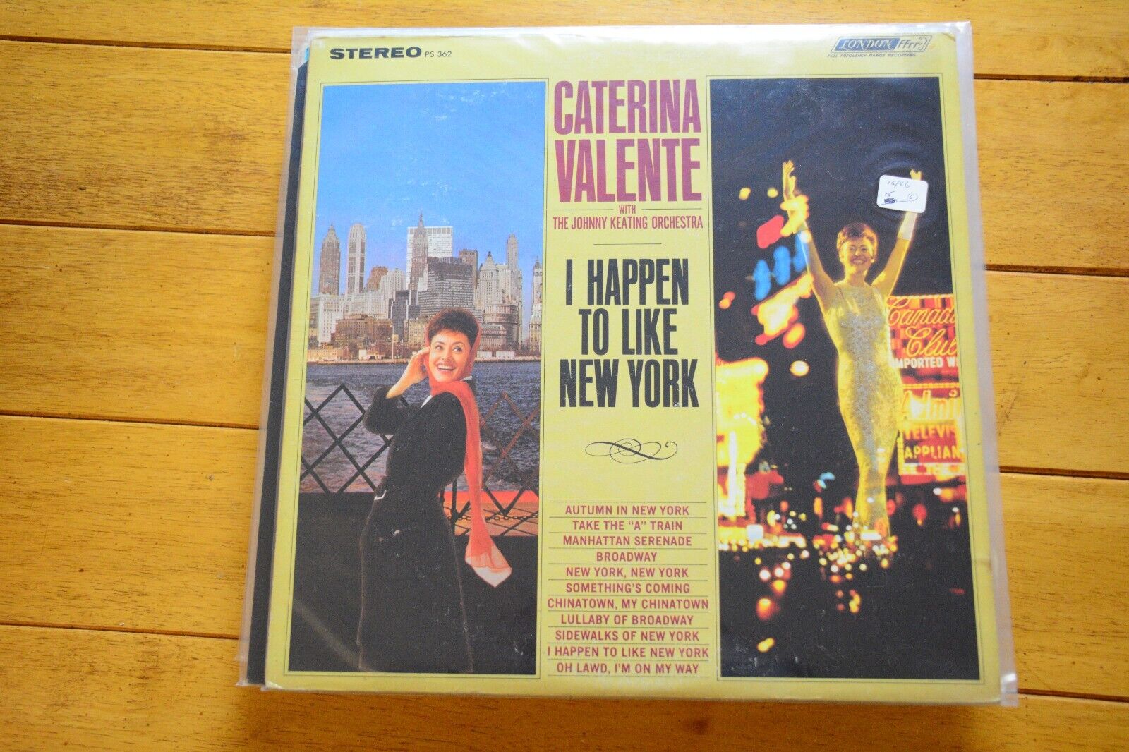 CATERINA VALENTE "I HAPPEN TO LIKE NEW YORK" LP 12" VINYL VG LONDON STEREO [71]