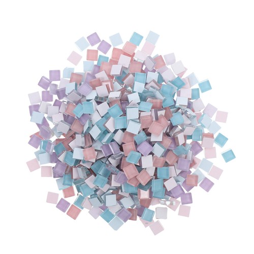 2 Bags Colored Glass Tiles Child Diy Mosaic Kits for Adults Tools - Picture 2 of 12