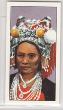 FORMOSAN WOMAN Formosa Tawian Vintage 1973 Ethnic Peoples Card HEAD DRESSES