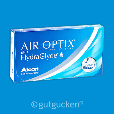 Air Optix Plus Hydraglyde 1 x 6 sphärische Kontaktlinsen Monatslinsen von Alcon