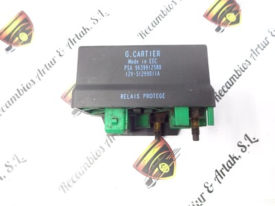Rele Relay Peugeot Citroen 9639912580 12V 51299011A G. Cartier