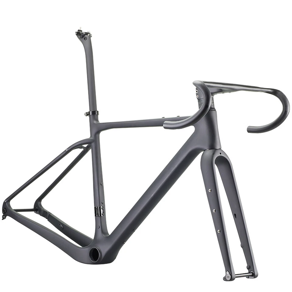 Bicicleta de estrada AIRWOLF T1100 quadro de cascalho de carbono bicicleta ciclocross - Imagem 2 de 4