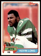1981 Topps Kevin Long . New York Jets #384