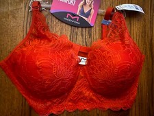 NWT Maidenform Lightly Lined Lace Bralette Size 38B Red-NEW