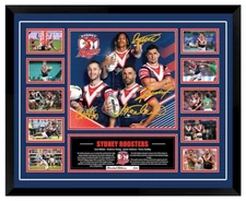 Sydney Roosters NRL Superstars James Tedesco Signed Framed Memorabilia