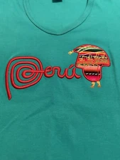 Peru Chullo Llama Peruvian Embroidery Women’s Short Sleeve T-shirt XL