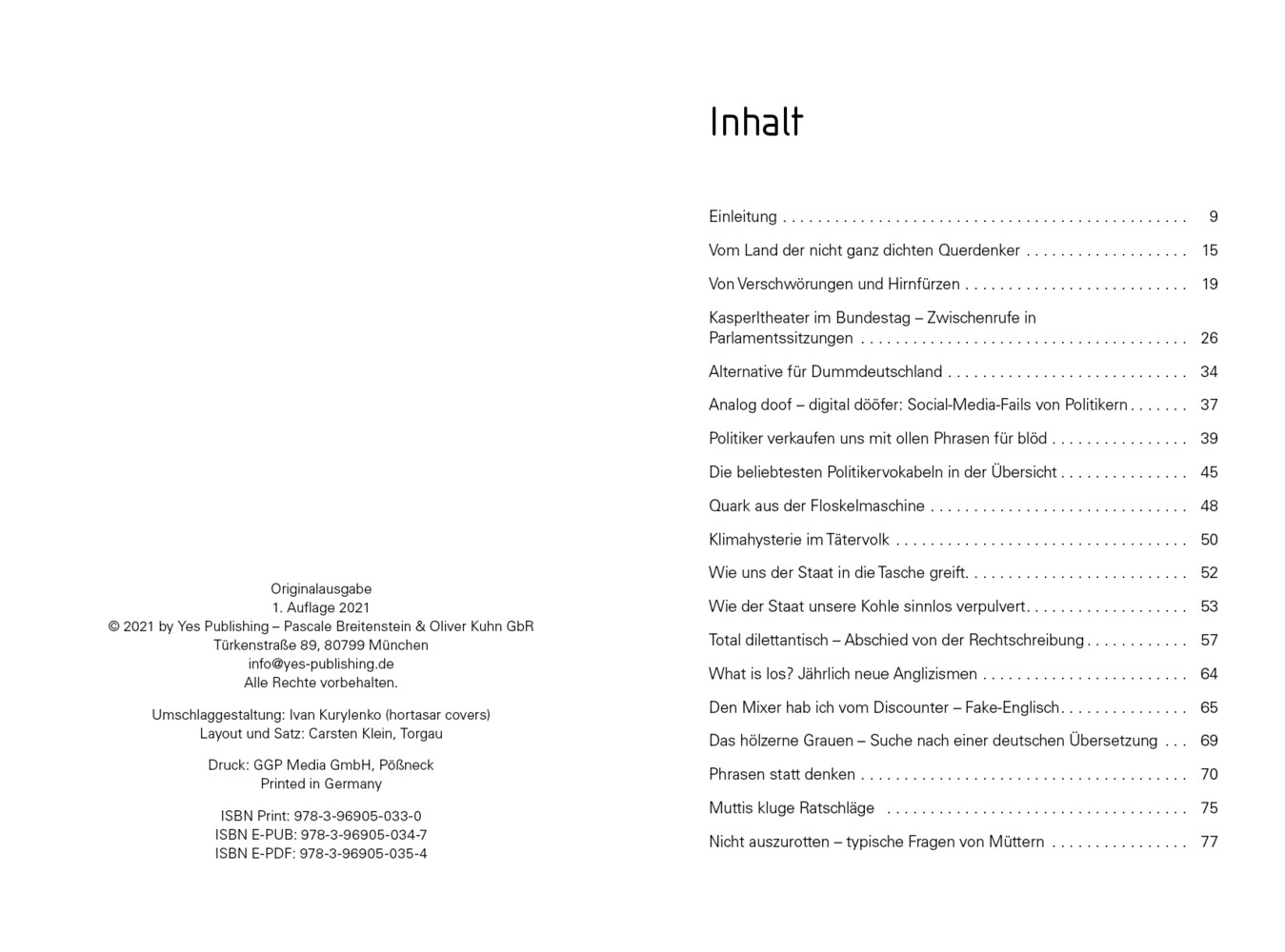 Thumbnail - Idiotenland | Peter Grünlich | Taschenbuch | 224 S. | Deutsch | 2021 |