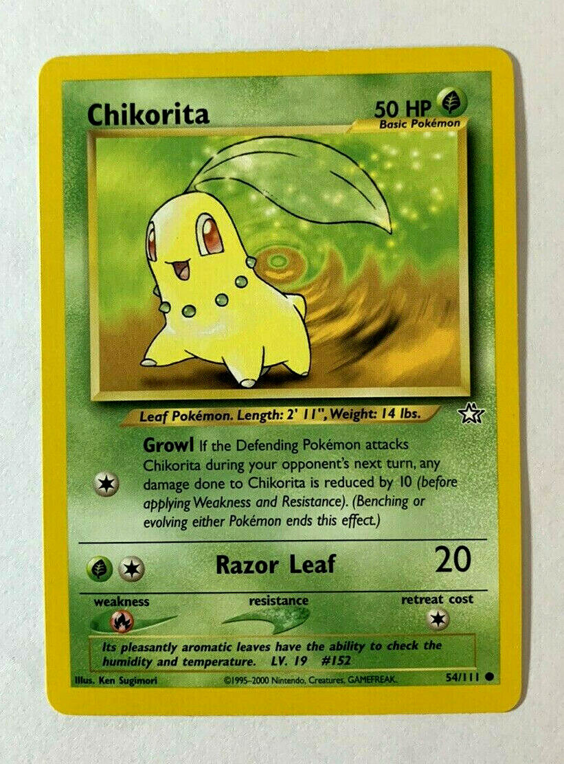CHIKORITA - Neo Genesis Set - 54/111 - Common - Pokemon Card