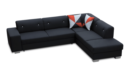 Sofa Schlafsofa Designer Sofa mit Bettfunktion + Bettkasten Ecksofa Couch NEU - Bild 11 von 12