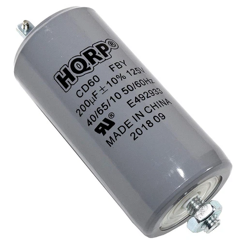 200uF 125V Capacitor AC Electric Motor Start HVAC Blower Compressor Pump CD60