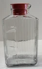 Anchor Hocking Glass Refrigerator Water Juice Jar w/Orange Lid USA 5 Vintage