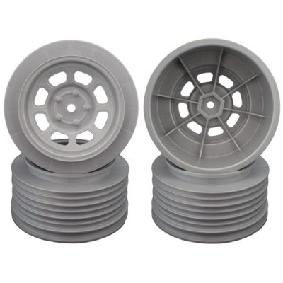 DE Racing DER-DS4-AS Speedway  SCT Wheels Associated SC10/B5M (Silver) +3 Offset