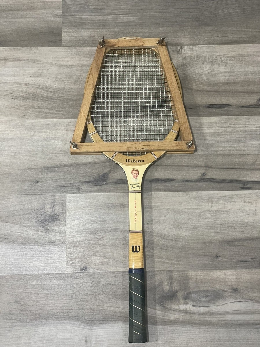 Wilson *Maureen Connolly* Personal Wooden Tennis Racket & Brace