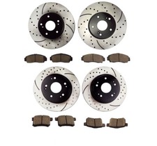 Front Rear Brake Rotors Pads For 2009 2010 Acura Tsx Base Honda Accord Ex Front Rear Brake Rotors Pads For 2009 2010 Acura Tsx Base Honda Accord Ex