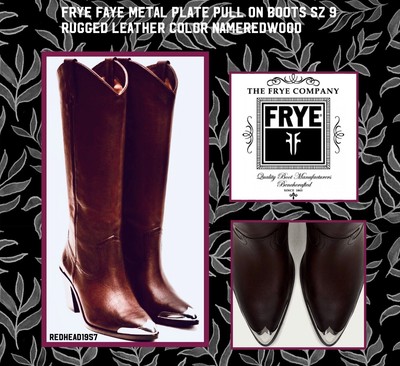 frye faye metal plate pull on