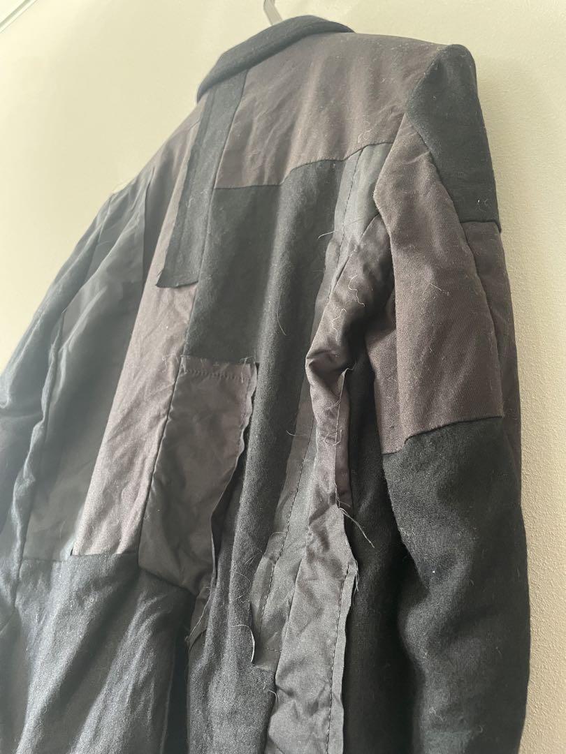 Black COMME des GARCONS Different Patchwork Jacke… - image 4