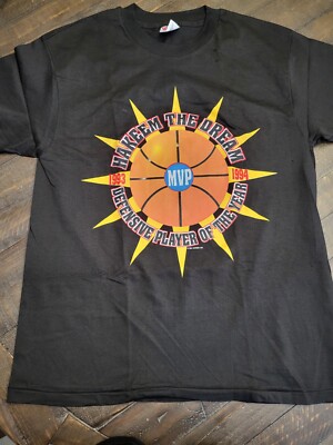 Vintage 1994 Houston Rockets  Hakeem The Dream  Hakeem Olajuwon Tshirt