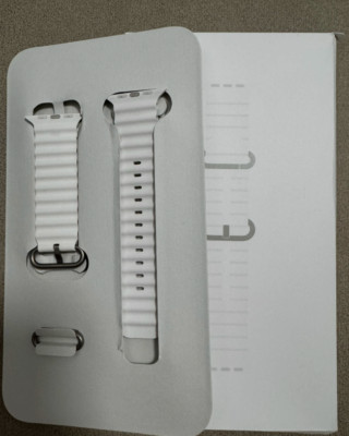 Apple Watch Strap 49mm White Ocean Band One SizeTitaniu Buckle Ultra 2 Original