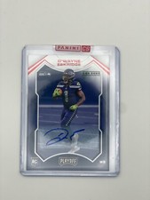 2021 Panini Playoff Dwayne Eskridge Red Zone SP Auto (Sealed Panini Redemption) 