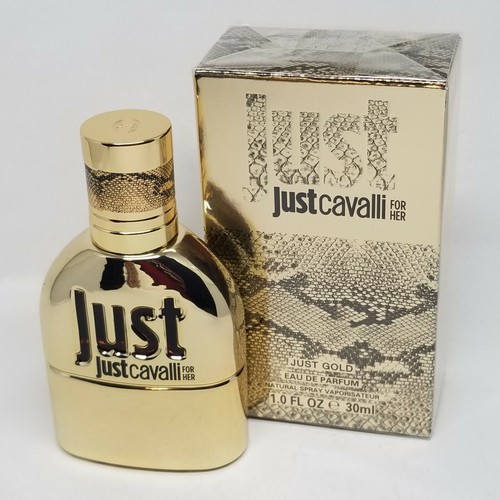 RARE!! Roberto Cavalli Just Cavalli Gold for Her Eau de Parfum 1.0oz 30ml Sealed