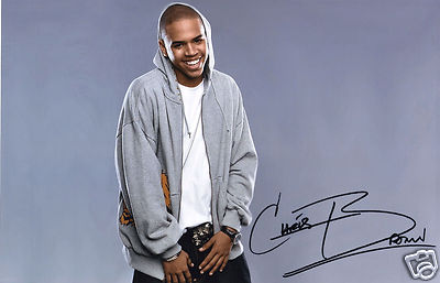CHRIS BROWN AUTOGRAPH SIGNED PHOTO POSTER | eBay