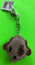 CUTE DOG KEY RING BLING NWT