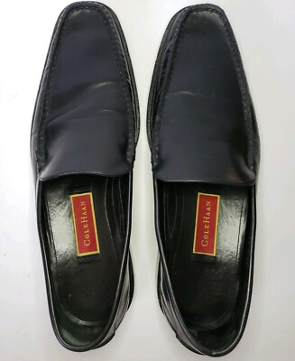 Cole Haan NikeAir Mens 11 Black Leather Moc-Toe Dress  display picture 1