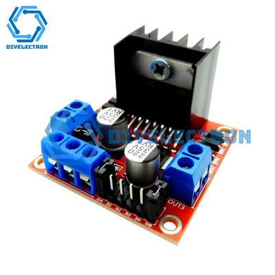 Dual H-Bridge DC Stepper Motor Drive Controller Board L298N Module for Arduino