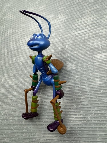 vintage Disney PIXAR A BUGS LIFE Warrior Flik Action Figure Mattel - Picture 2 of 12
