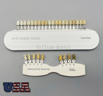 Dental IPS Natural Die Material Shade Guide Ivoclar Vivadent ND 1-9 Abutment