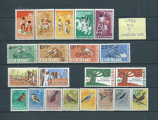 2 ) DUTCH SURINAM 1966 : ALBUM PAGE WITH 5 COMPLET SETS STAMPS MH - THEMATIC