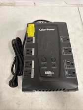 CyberPower 685VA Compact AVR UPS System, 390W, 8 Outlet - (CP685AVRa)