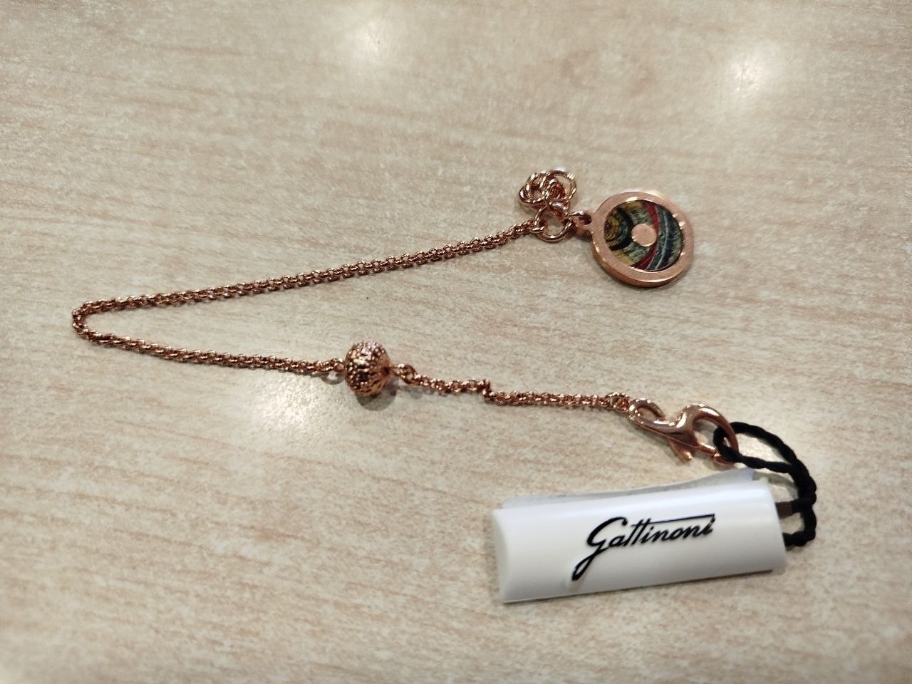 Gattinoni Bracciale Donna Colore Oro Rosa Con Pendente Tondo Planetarium